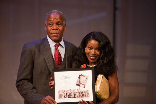 Danny Glover and Book winner Isabel Wilkerson