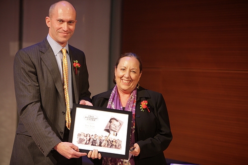 David Shapiro and Photojournalism winner Mona Reeder