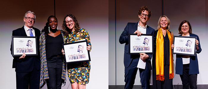Group shots of 2023 Canadian Hillman Prize Winners